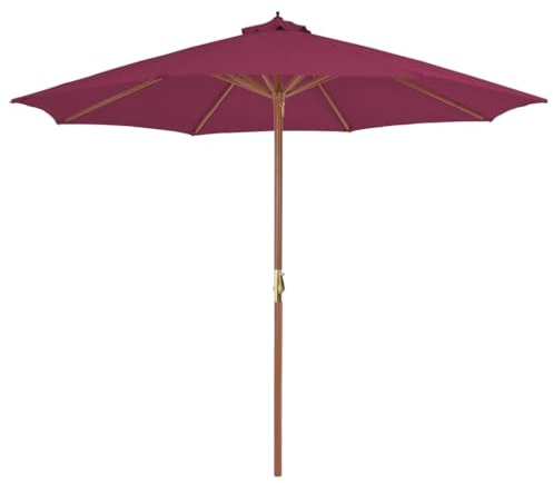 Mokuyary Sonnenschirm 300x258 cm Sandweiß Balkon | Strandschirm klappbar, Gartenschirm, Marktschirm Sonnenschutz Balkonschirm Terrassenschirm für Garten, Terrasse, Strand