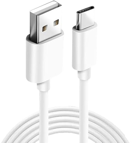 CABLEPELADO Cable USB 2.0 3A Tipo C macho - Tipo A macho, Cable USB-C a USB-A, Cable de carga USB Tipo C a Tipo A, Cable de sincronización USB-C, 5V / 3 A (15.0 W) max, Blanco, 1 Metro