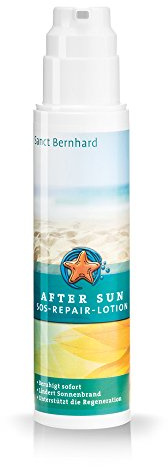 Sanct Bernhard After Sun SOS Repair Lotion mit einem Wirkstoffkomplex aus Ballonrebe, Echiumöl, Aloe Vera, Panthenol, Allantoin, Betain, Inhalt 200 ml