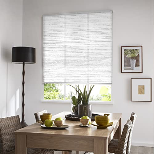 MADECOSTORE Verdunkelungsrollo mit Riffelung – Serie Must – Weiß – L51 x H190 cm