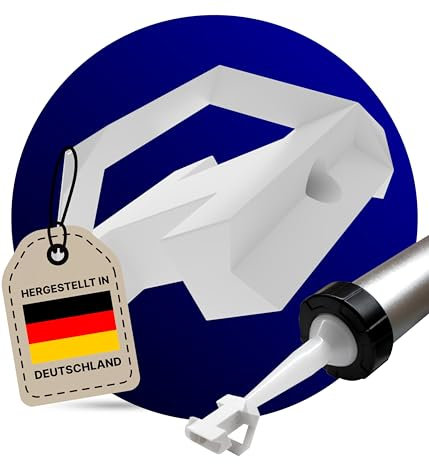 Karl Dahm® Silisaver Applikator für Silikonspritze | Standard- & Hohlkehle | Ermüdungsfreies Arbeiten | Silikon Sparen | Profi Fliesenleger Werkzeug – 11930