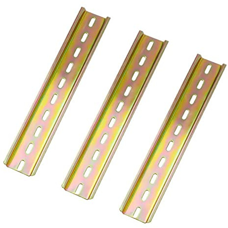 HERKINDNESS Hutschiene 35mm DIN-Schiene Stahl 3 Stück 200mm Lang | 35 mm breite Montageschiene für Verteilerschränke und Schaltschränke, geeignet für DIN-Rail Installationen