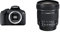 Canon EOS 2000D DSLR Camera Body - Black With Canon EF-S10-18 mm f/4.5-5.6 IS STM Lens - Black