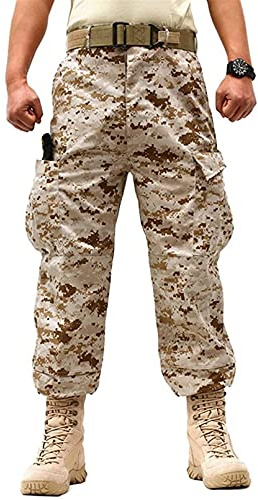 Idopy Herren Military Tactical Casual Camouflage Multi Pocket BDU Cargo Pants Hose