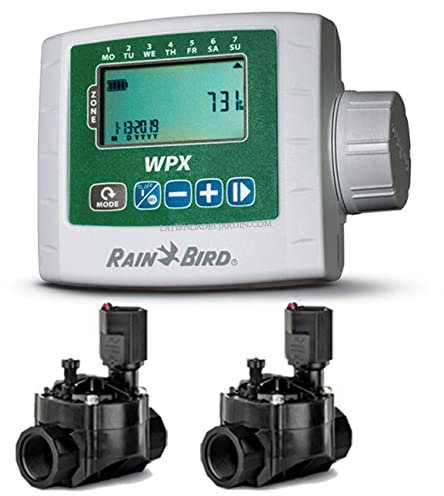 KIT PROGRAMADOR autónomo a pilas WPX2 R.Bird + 2 Electrovalvulas 1 9V 100HV