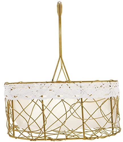 Garneck Hand Basket Wire Basket for Storage Fruit Holder for Serving Kitchen Countertop