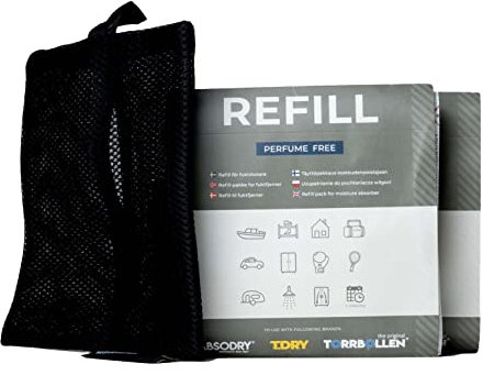 AbsoDry Duo Family - Deumidificatore portatile per auto – Anti umidità e anti appannamento vetri - Mini deumidificatore per camper e auto - Anti muffa granulato