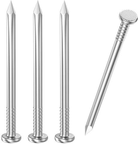 VGBUY 800PCS Stainless Steel Hardware Nails - 1 Inch Flat Head Nails for Hanging Pictures, Wall & Wood Finishing