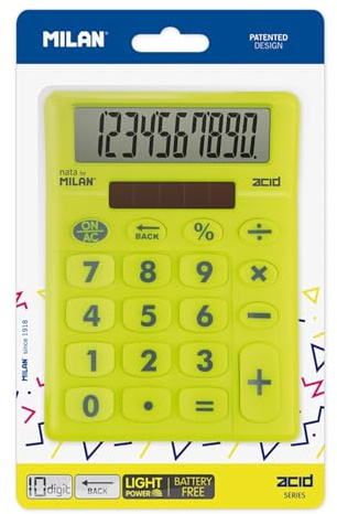 MILAN® Blister Tischrechner, 10-stellig, Säure, Gelb