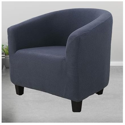 Mswborml A, Stretch Cocktailsessel Husse Bezug mit Elastischem Boden, Weich Bezug für Cocktailsessel Clubsessel, Abnehmbarer Sesselschoner Elastisch Sesselüberwurf