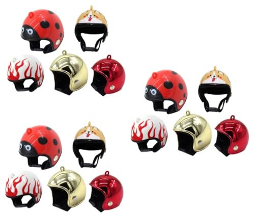 Kisangel Sets Funny Hen Helmets Pet Chicken Helmets Plastic Material Safe Secure Adjustable to Fit Different Sizes Pcs