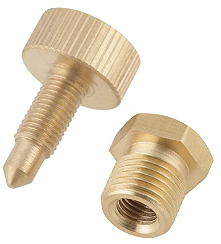 Brass Bleed Screw Air Bleed Valve for High Pressure Electric Pump with Gasket Working Pressure 65Mpa