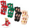 TAXTYHRE Calcetines Navideños, 4 Pares Chrismas Socks, Calcetines Navideños Mujer, Calcetines Navidad Hombre, Calcetines Navideños Divertidos, Medias Navideñas para Niños y Niñas(A)