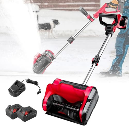 Pala quitanieves inalámbrica, Pala quitanieves a batería, 26 pies de Distancia de Lanzamiento, Pala quitanieves eléctrica para automóviles, Motos de Nieve, campamentos y Barro