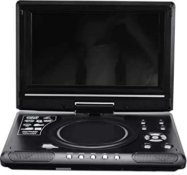 OutFyt Lettore Dvd Portatile, Lettore Dvd for Auto da casa Portatile da 9,8 Pollici Lettore CD VCD Gioco TV Adattatore Radio USB Supporto Radio FM Ricezione-Spina UE,Compatibilità Multiformato