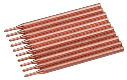 Harilla 10-teiliges Punktschweißstift-Zubehör, Kupferschweißstab-Werkzeug, Hand-Punktschweißgerät, Lötnadel, Lötspitzen