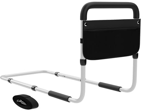 ToyaTec Barrière de lit pour Personnes âgées et handicapées - Poignée de lit de sécurité avec Rampe réglable en Hauteur et Design Amovible - Installation Facile