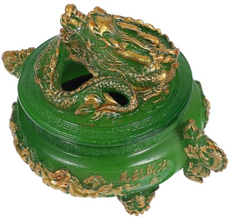 RORPOIR Small Incense Burner Chinese Style Incense Censer Lid Feng Shui Aromatherapy for Home Decor Scent Burner for Meditation