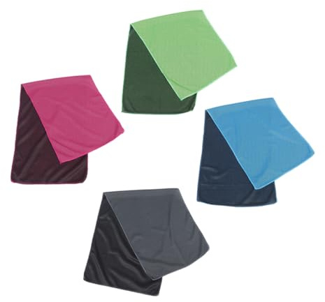 UPKOCH Pack Kühltuch aus Polyester, Schnell Trocknend für Gym und Reise | Leichte Schweißaufnahme, Waschbar und Praktisch, 4 Stück für Training und Yoga