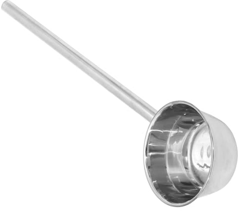 FUNNETOYU Mestolo Per Zuppa Con Manico Acciaio Inossidabile Cucchiaio Portata Multiuso Per Acqua e Minestra Design Ergonomico Antiscivolo Per Cucina Casa e Ristorante