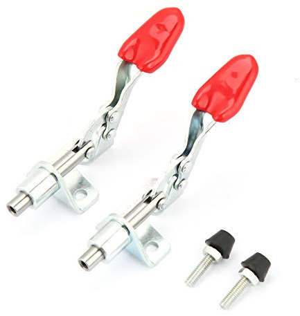 Morsetto a ginocchiera Morsetto verticale Tipo push-pull Utensile manuale 2 pezzi Ferro zincato Fissaggio rapido per saltura Riparazione di lamiere Circuiti stampati