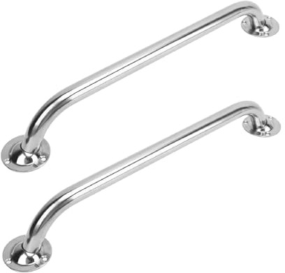 HERCHR Confezione 2 Maniglie di Sostegno per corrimano per Barche, 400 mm, 15,75 Pollici, Barre di Sostegno in Acciaio Inossidabile per Ponte di Barche, Maniglia per Doccia, WC,
