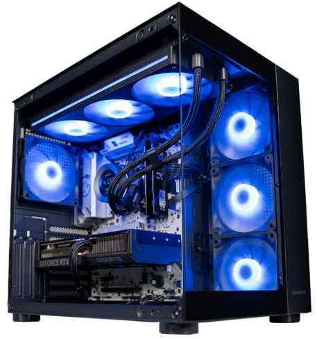 PJ DIGITAL STORE GLADIO V1 - Pc gaming Ryzen 5 9600X, Rtx 5060 Ti 16Gb, Ram 32Gb DDr5 6000 Mhz, Ssd NVMe 1000Gb, Dissipatore a liquido 360mm, Windows 11 Pro, Pc desktop gaming, fino a 5,40 ghz