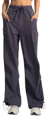RYTEJFES Pantaloni Donna Trekking Estivi Pantalone Estivo Palazzo Lavoro Harem Curvy Sportivi Ciclisti Tattici Sweatpants Wide Leg Protezioni da Jogger Push Up Cargo