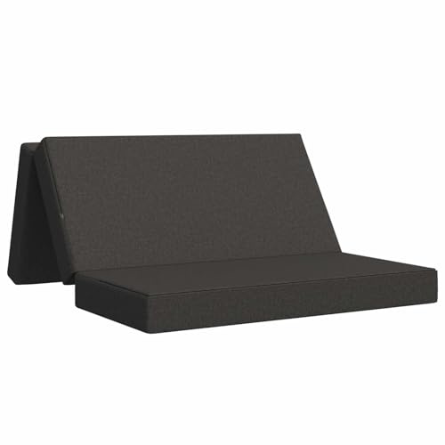 vidaXL Fällbar Soffbed 140 x 67 x 45 cm Mörkgrå, Sovrum, Vardagsrum, Fällbar Soffbädd, Kompakt Soffa, Gästsäng, Mångsidig Möbel till Besökare