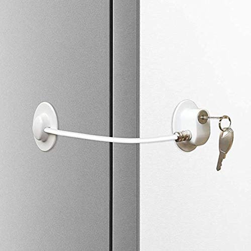Homy frigorifero Serratura, freezer Door Lock cabinet Lock forte adesivo Lock, cavo di apertura porte/finestre, da bambino/neonato/bambino dispositivo di sicurezza