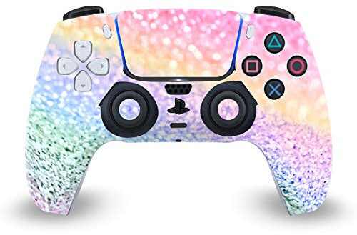 Head Case Designs Officially Licensed Monika Strigel Unicorn Rainbow Art Mix Vinyl Faceplate Sticker Gaming Skin Decal Cover Compatible With Sony PlayStation 5 PS5 DualSense Controller