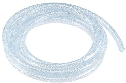 sourcing map Braided PVC Tubing, 5/16(8mm) ID 1/2(12mm) OD 10ft Flexible Clear Water Hose