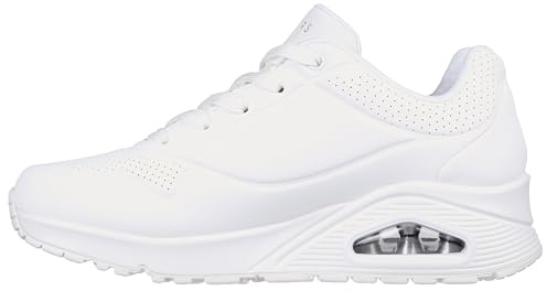 Skechers Uno Stand On Air, Scarpe da ginnastica Donna, White Durabuck, 37 EU Larga