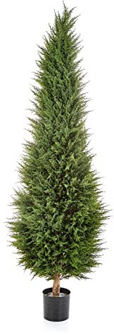 artplants.de Deko Zypresse MEKBUDA, grün, 180cm - Künstlicher Zeder