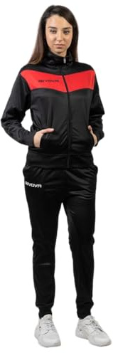 GIVOVA Unisex Visa Triacétate 4s Unisexe Jogginganzug, Rouge/noir 4S,