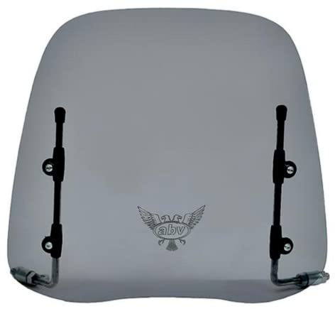 UZMAN -Universal Windschild Getönt Windschutz Windabweiser Windschutzscheibe Windschutzglas Moped/Mofa/Scooter/Quad/Roller Anbauteile Zubehör (KURZ)