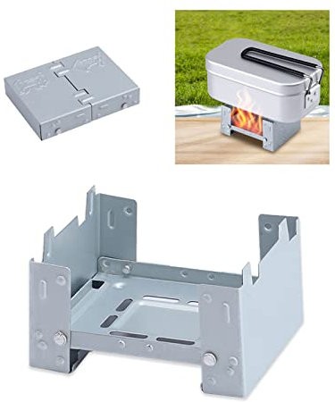 Hervidor AZWOOD Plegable de Alcohol, Quemador de Horno de Bolsillo, Hornillo Mini para Camping, Engrosado para Acampar en Solitario