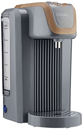 Cooks Professional Instant Hot Water Dispenser 2600W with 2.5L Capacity & Drip Tray | Energy Efficient Boiling Kettle Kitchen Dispensers for Hot Drinks, Tea & Coffee Making | Nordic Grey