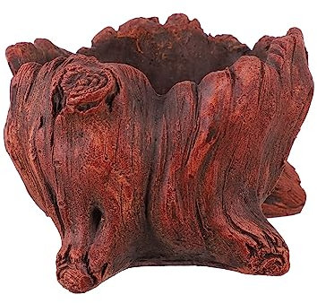 Veemoon Holzform Blumentopf Für Sukkulenten Zement Übertopf Als Desktop Ornament Pflanzenbehälter Mit Kreativem Design
