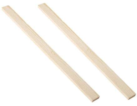 Colcolo 2 Pieces Measuring Strips Wooden Rolling Pin Guides Cooking Pies 3 12mm Pottery Clay Muds Sticks Guide Mudboard Tools, 12mm