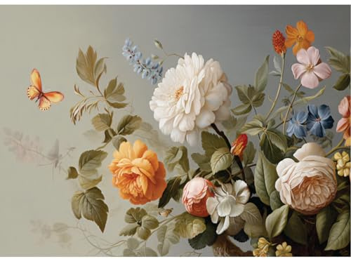 Carta di riso Bouquet pastello, 29 x 40cm (1pc) - per decoupage di poster per mobili da CRAFT KREATIVELY