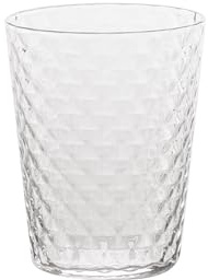 Zafferano Lot de 4 Verres Tumbler Veneziano Mixology en Verre Sonore Supérieur Transparent 33 cl, Design Élégant Soufflé à la Bouche Artisanal