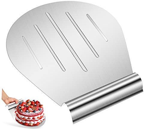 Ciieeo Stainless Steel Cake Lifter Serving Tray Handles for Bakers Pastry Board Pizza Boards