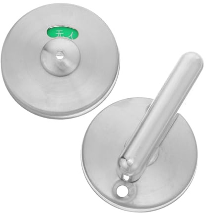 Gadpiparty Serratura Porta Bagno in Acciaio Inox con Indicatore Privacy Occupato Maniglia Robusta per Servizi Igienici Pubblici Facile Installazione e Resistente Allumidità