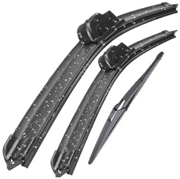 For Nissan For Juke F15 2010-2016 22+14+12 Front & Rear Wiper Blades Set Windshield Windscreen Window Brushes Window Wiper Blade Set Automotive
