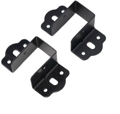 Minflora U Shaped Bed Connecting Brackets 2 Pack for Centre Beam Support and Secure Fixings(32mm)