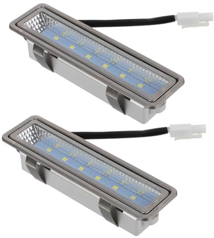 Gadpiparty Lampadina LED Rettangolare per Cappa Cucina 2 Pezzi Illuminazione Sotto Cofano Supporto Resistente al Calore Luce Oleorepellente a Risparmio Energetico per Cucina