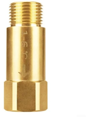 Valvola esterna antigelo in ottone con funzione antigelo e drenaggio manuale, per sistemi idrici esterni, attacco G1/2, colore oro