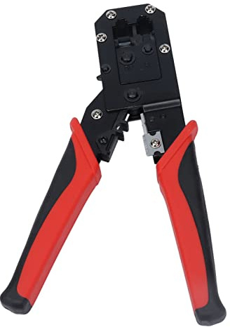 Alicates Crimpadores para Conectores RJ 8P y 6P, Carbono C45, Ligero y Compacto - Precisión y Durabilidad para Redes y Teléfonos