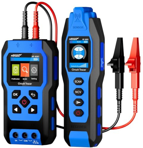 NOYAFA Underground Wire Locator with Multimeter,8 Ft Max Detect Depth